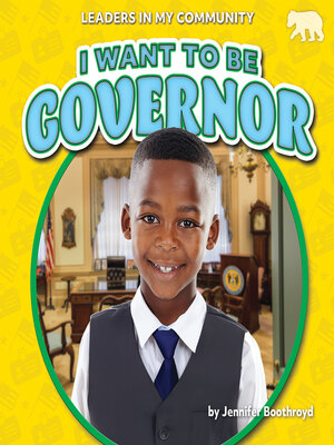 cover image of I Want to Be Governor